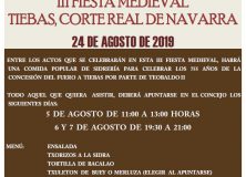 COMIENZAN LOS PREPARATIVOS DE LA III FIESTA MEDIEVAL DE TIEBAS