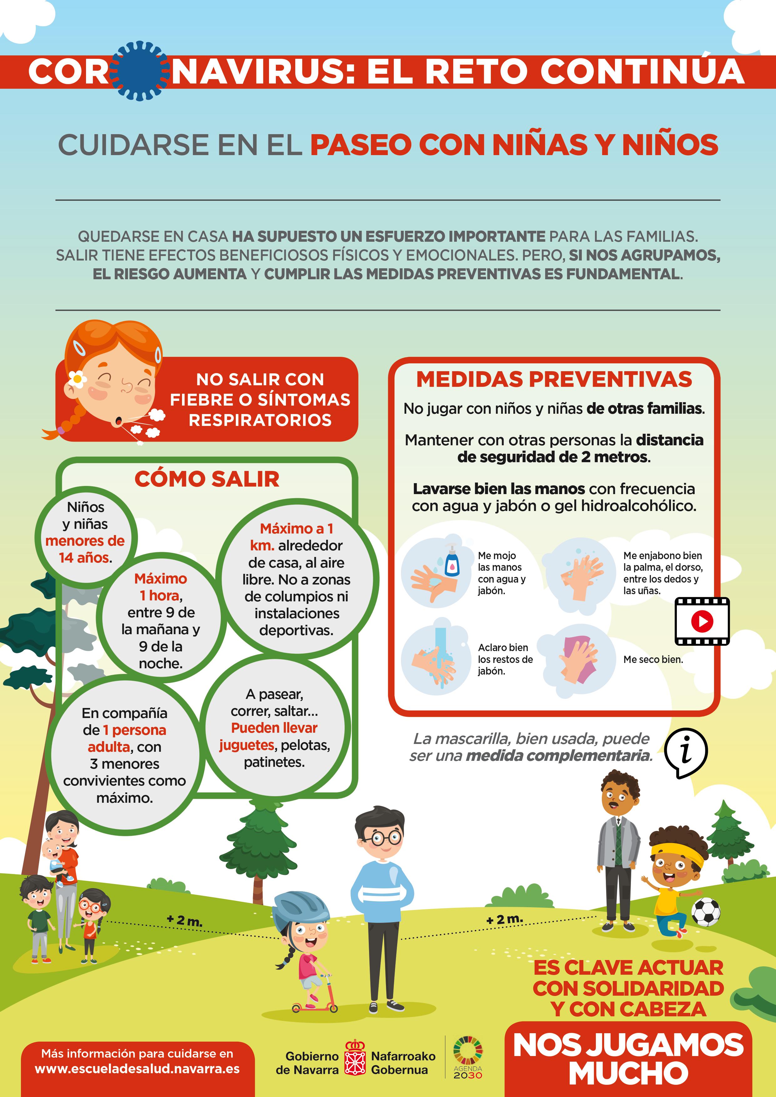 EL GOBIERNO DE NAVARRA PUBLICA RECOMENDACIONES PARA SALIR DE PASEO CON NIÑOS