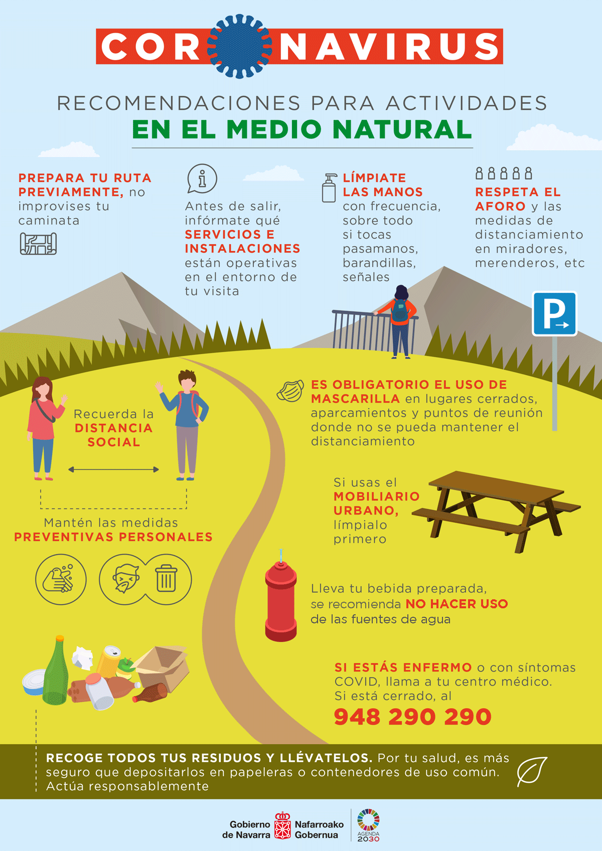 MEDIO AMBIENTE DIVULGA RECOMENDACIONES PARA ACTIVIDADES EN EL MEDIO NATURAL ANTE EL COVID19