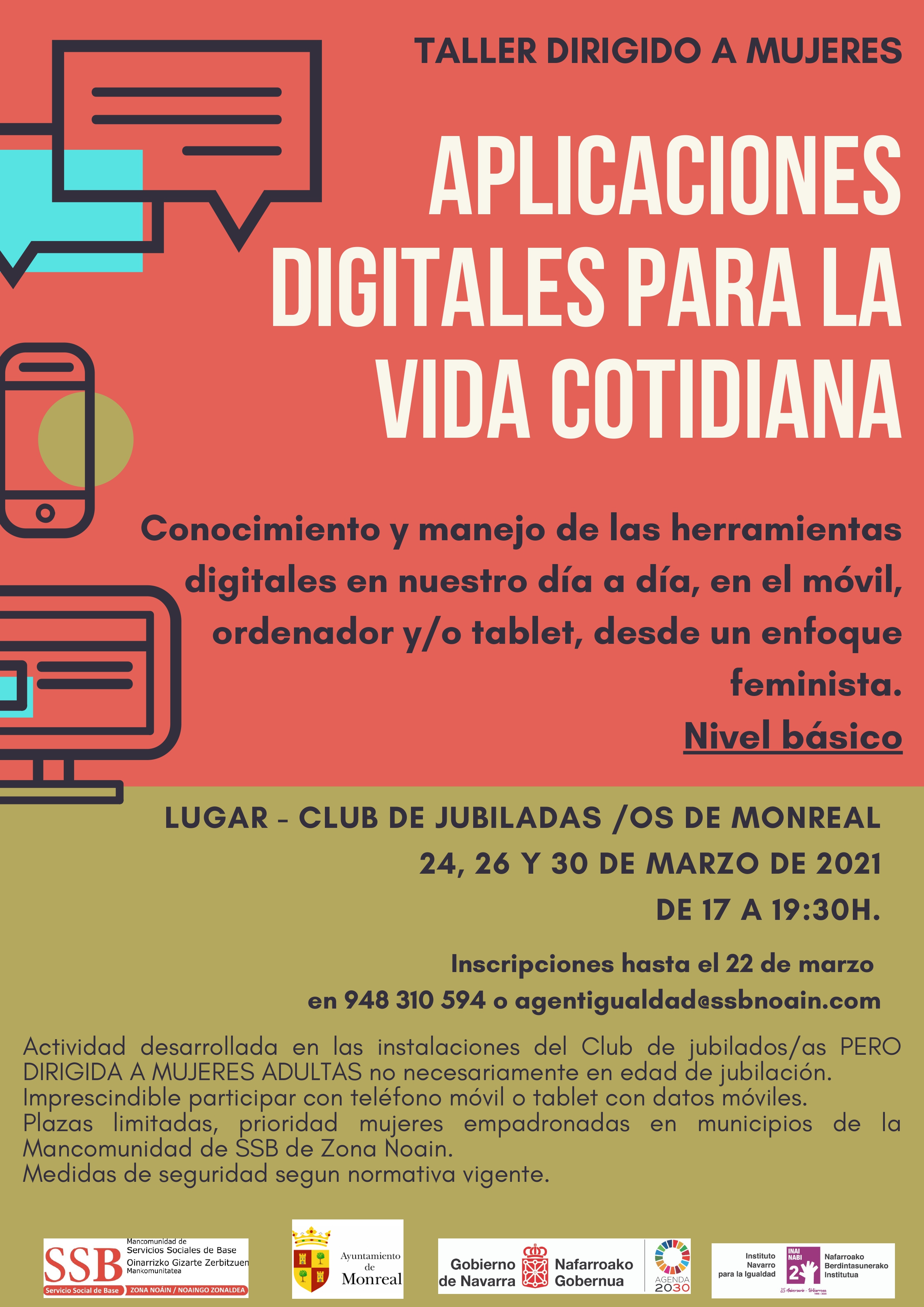 LA MANCOMUNIDAD DE SERVICIOS SOCIALES OFERTA UN TALLER DE APLICACIONES DIGITALES DIRIGIDO A MUJERES LA MANCOMUNIDAD DE SERVICIOS SOCIALES OFERTA UN TALLER DE APLICACIONES DIGITALES DIRIGIDO A MUJERES