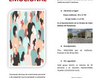 LA MANCOMUNIDAD ORGANIZA LA SEGUNDA EDICIÓN DEL TALLER DE RESCATE EMOCIONAL DURANTE MAYO Y JUNIO
