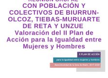 EL AYUNTAMIENTO DE TIEBAS ACOGERÁ LA VALORACIÓN DEL II PLAN DE ACCIÓN PARA LA IGUALDAD ENTRE MUJERES Y HOMBRES