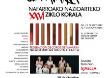 EL XXVI CICLO CORAL INTERNACIONAL DE NAVARRA 2021 RECALARÁ EN TIEBAS EL 29 DE OCTUBRE