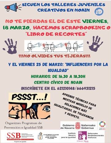 LA MANCOMUNIDAD DEL SERVICIO SOCIAL DE BASE PONE EN MARCHA VARIOS TALLERES JUVENILES CREATIVOS