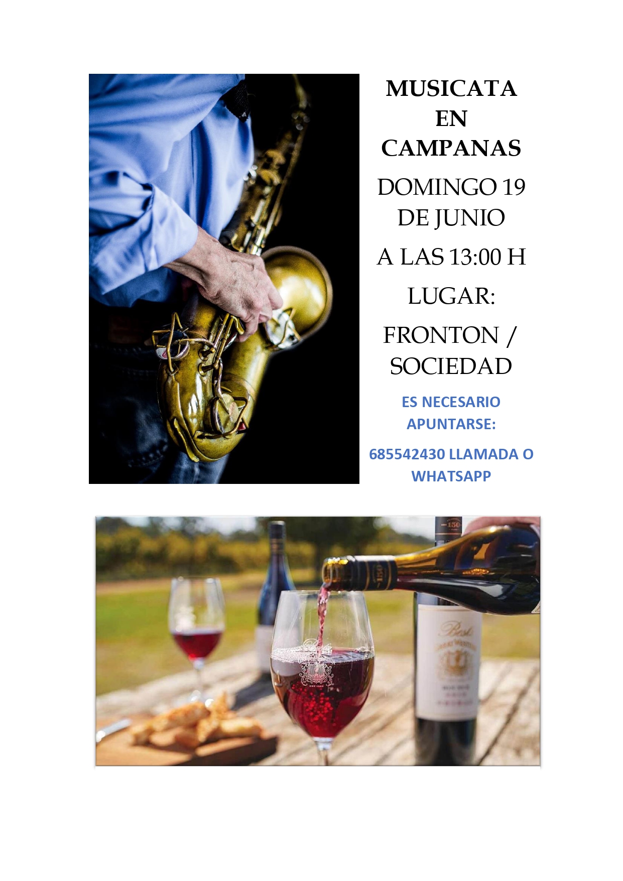 MUSICATA EN CAMPANAS EL DOMINGO 19 DE JUNIO MUSICATA EN CAMPANAS EL DOMINGO 19 DE JUNIO