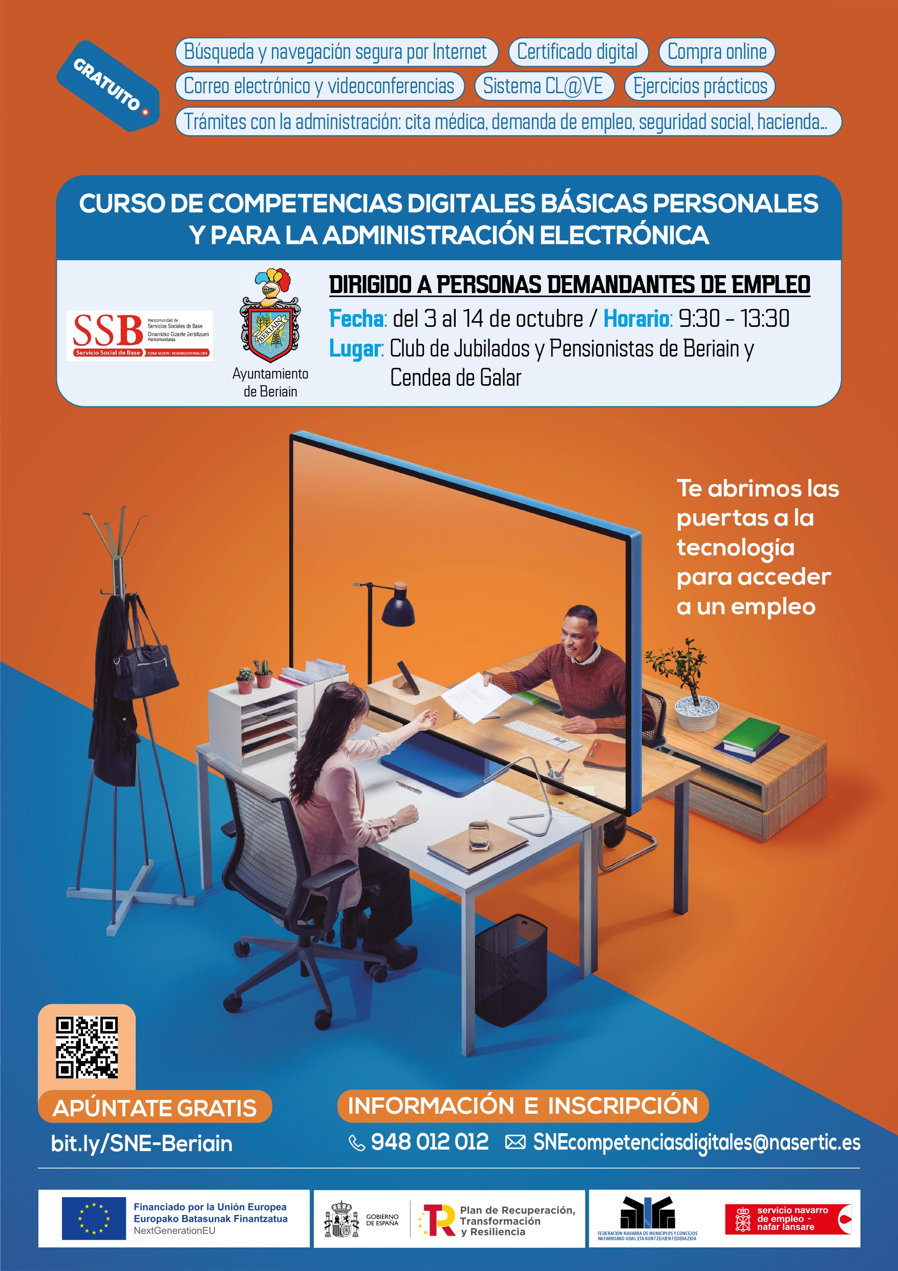 NUEVO CURSO DE COMPETENCIAS DIGITALES BÁSICAS PERSONALES Y PARA LA ADMINISTRACIÓN ELECTRÓNICA