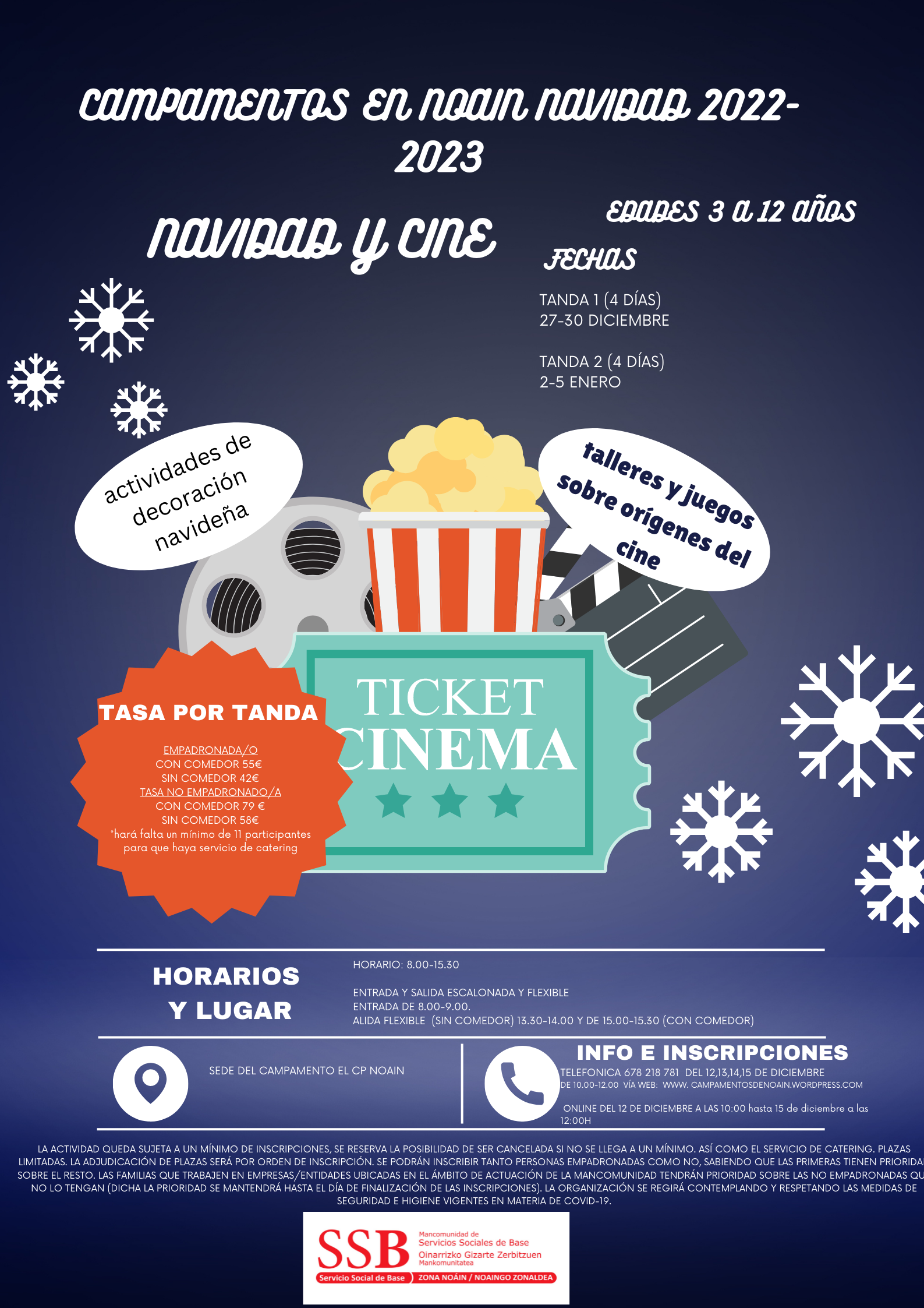 ABIERTO EL PLAZO DE INSCRIPCIÓN PARA LOS CAMPAMENTOS DE NAVIDAD DE LA MANCOMUNIDAD ABIERTO EL PLAZO DE INSCRIPCIÓN PARA LOS CAMPAMENTOS DE NAVIDAD DE LA MANCOMUNIDAD