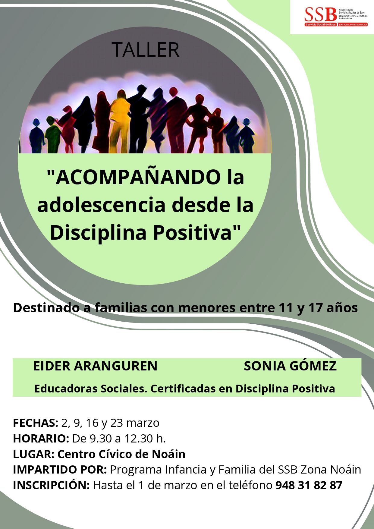 LA MANCOMUNIDAD DE SERVICIOS SOCIALES ORGANIZA UN TALLER PARA FAMILIAS CON HIJOS ADOLESCENTES LA MANCOMUNIDAD DE SERVICIOS SOCIALES ORGANIZA UN TALLER PARA FAMILIAS CON HIJOS ADOLESCENTES