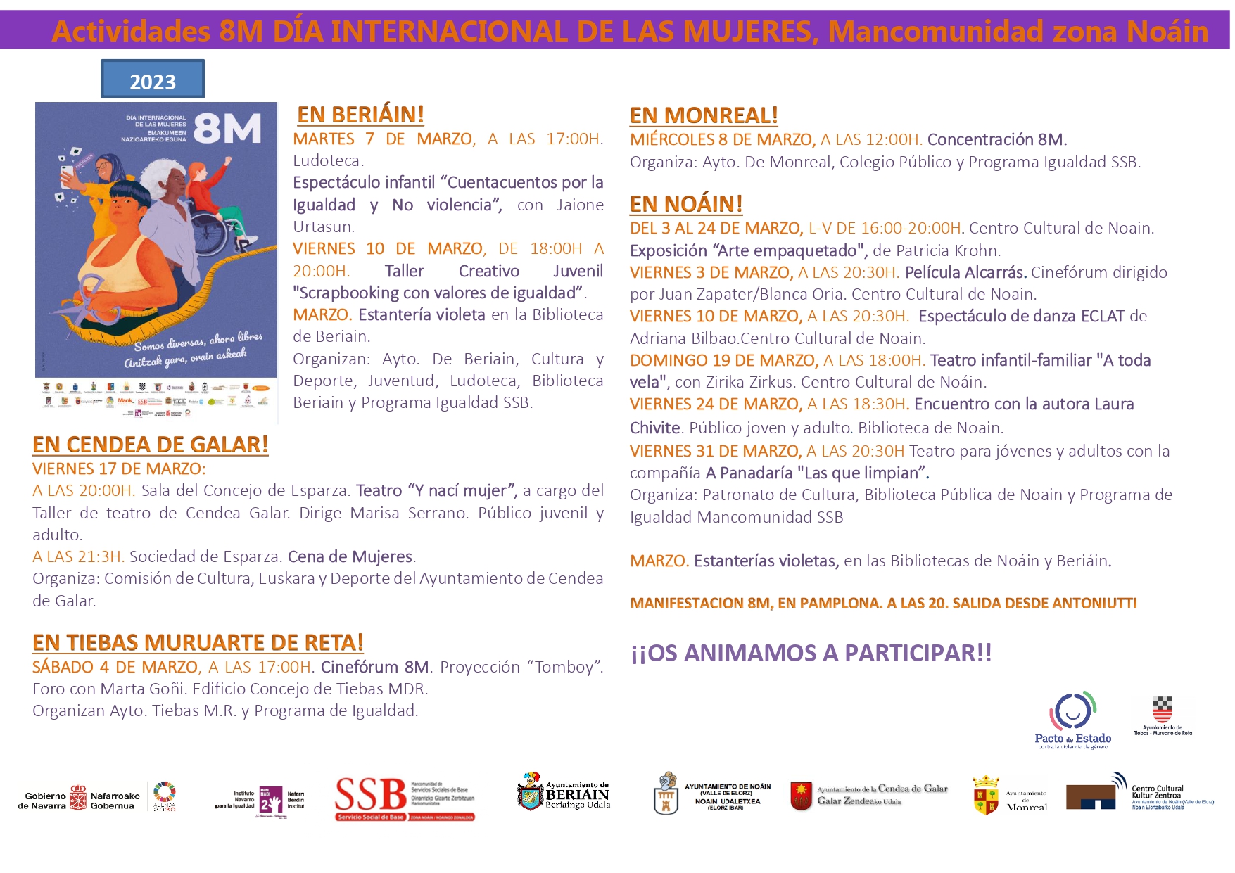 AMPLIO PROGRAMA DE ACTIVIDADES EN TORNO AL 8 DE MARZO AMPLIO PROGRAMA DE ACTIVIDADES EN TORNO AL 8 DE MARZO
