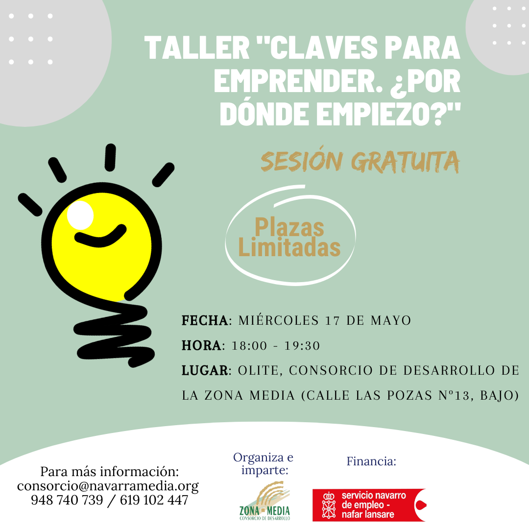 EL CONSORCIO DE LA ZONA MEDIA PROGRAMA UN TALLER PARA DAR A CONOCER LAS CLAVES DEL EMPRENDIMIENTO