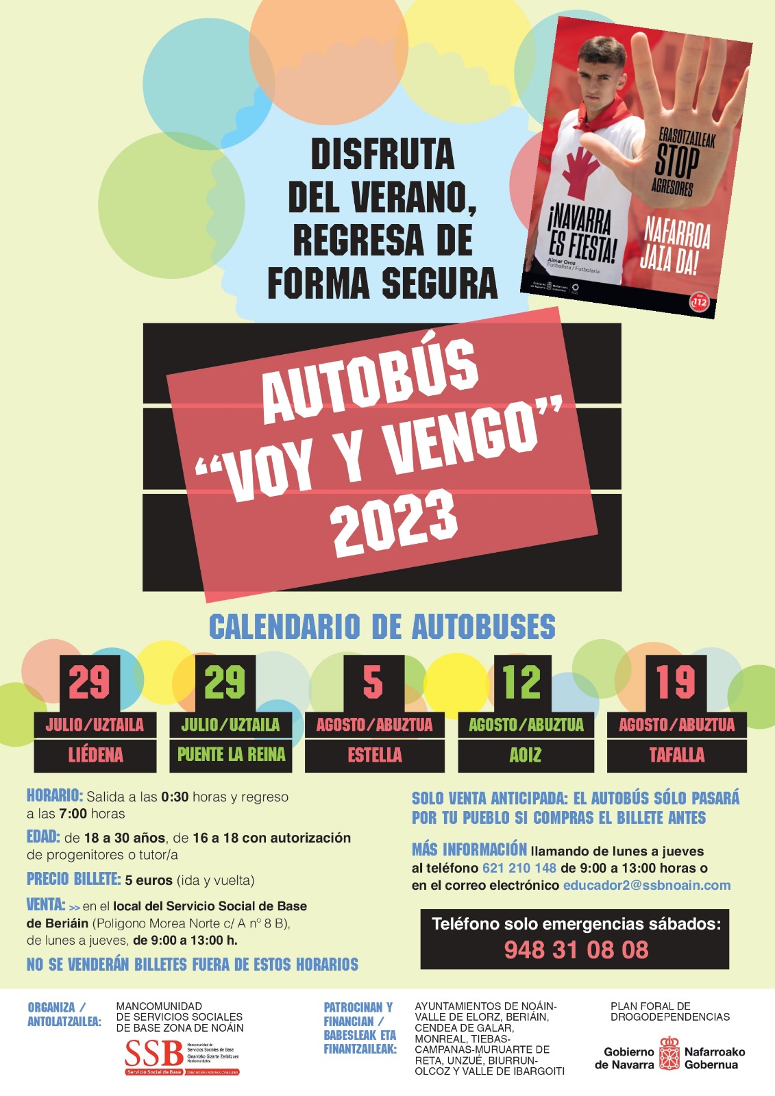 DISFRUTA DEL VERANO DE FORMA SEGURA CON EL ‘VOY Y VENGO’ DISFRUTA DEL VERANO DE FORMA SEGURA CON EL ‘VOY Y VENGO’