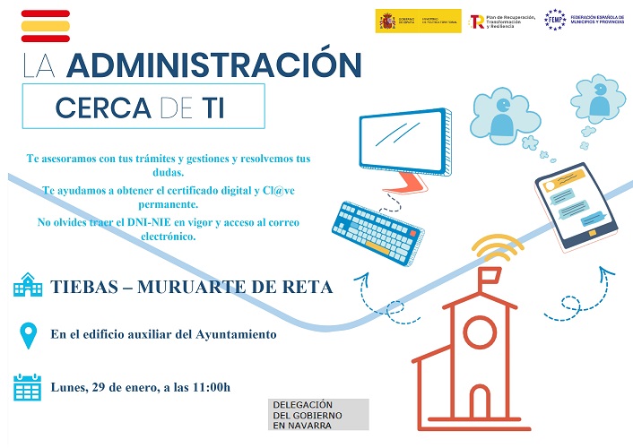 LA CAMPAÑA ‘LA ADMINISTRACIÓN CERCA DE TI’ LLEGA A TIEBAS-MURUARTE DE RETA EL LUNES 29 DE ENERO