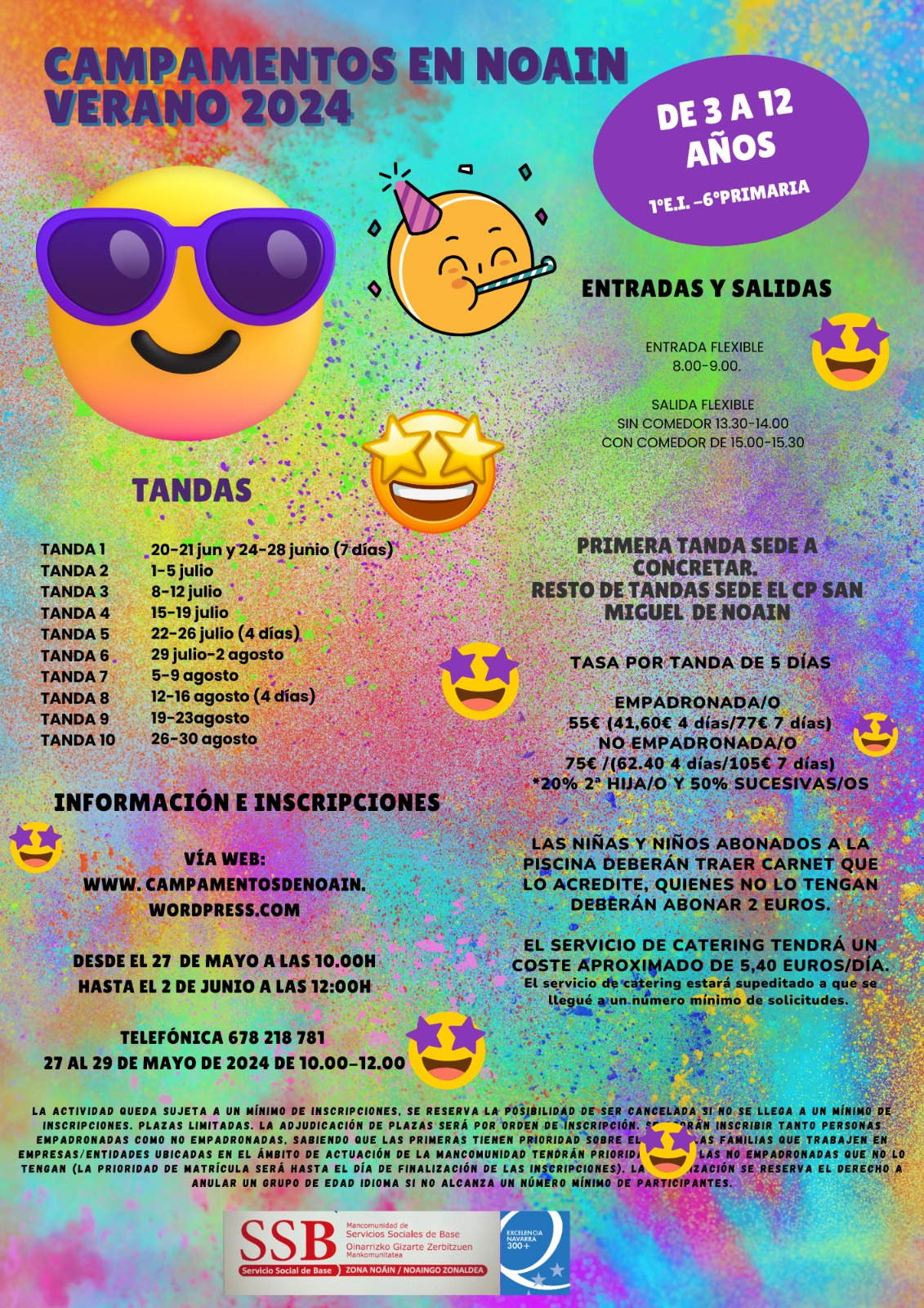 ABIERTO EL PLAZO DE INSCRIPCIÓN DE LOS CAMPAMENTOS URBANOS DE NOAIN PARA EL VERANO
