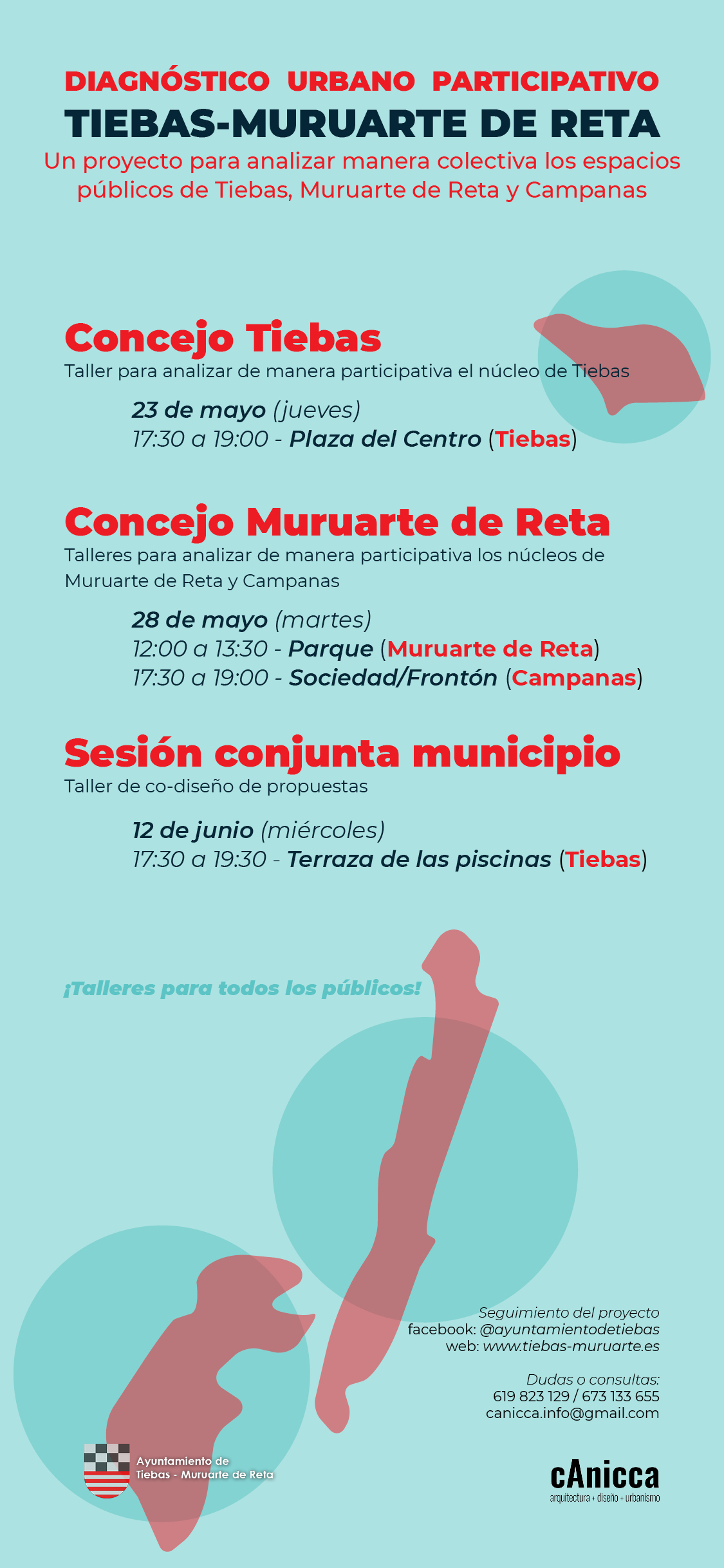 TIEBAS-MURUARTE DE RETA TRABAJARÁ EN UN DIAGNÓSTICO URBANO PARTICIPATIVO