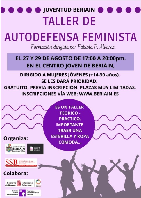 EL CENTRO JOVEN DE BERIAIN ACOGE LA CELEBRACIÓN DE UN TALLER DE AUTODEFENSA FEMINISTA