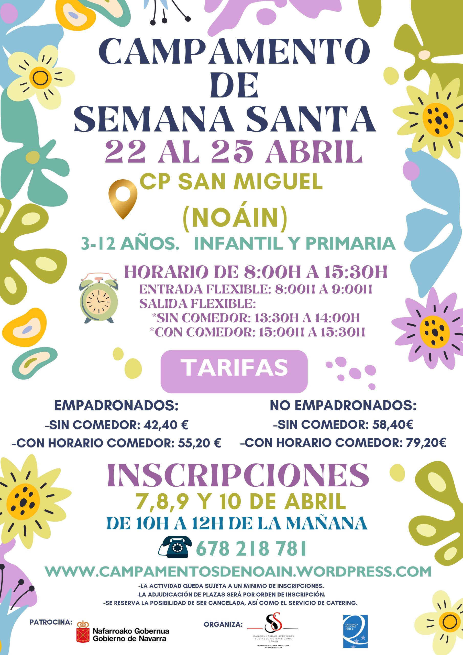 LA MANCOMUNIDAD DE ZONA DE NOAIN ORGANIZA CAMPAMENTOS URBANOS PARA SEMANA SANTA LA MANCOMUNIDAD DE ZONA DE NOAIN ORGANIZA CAMPAMENTOS URBANOS PARA SEMANA SANTA