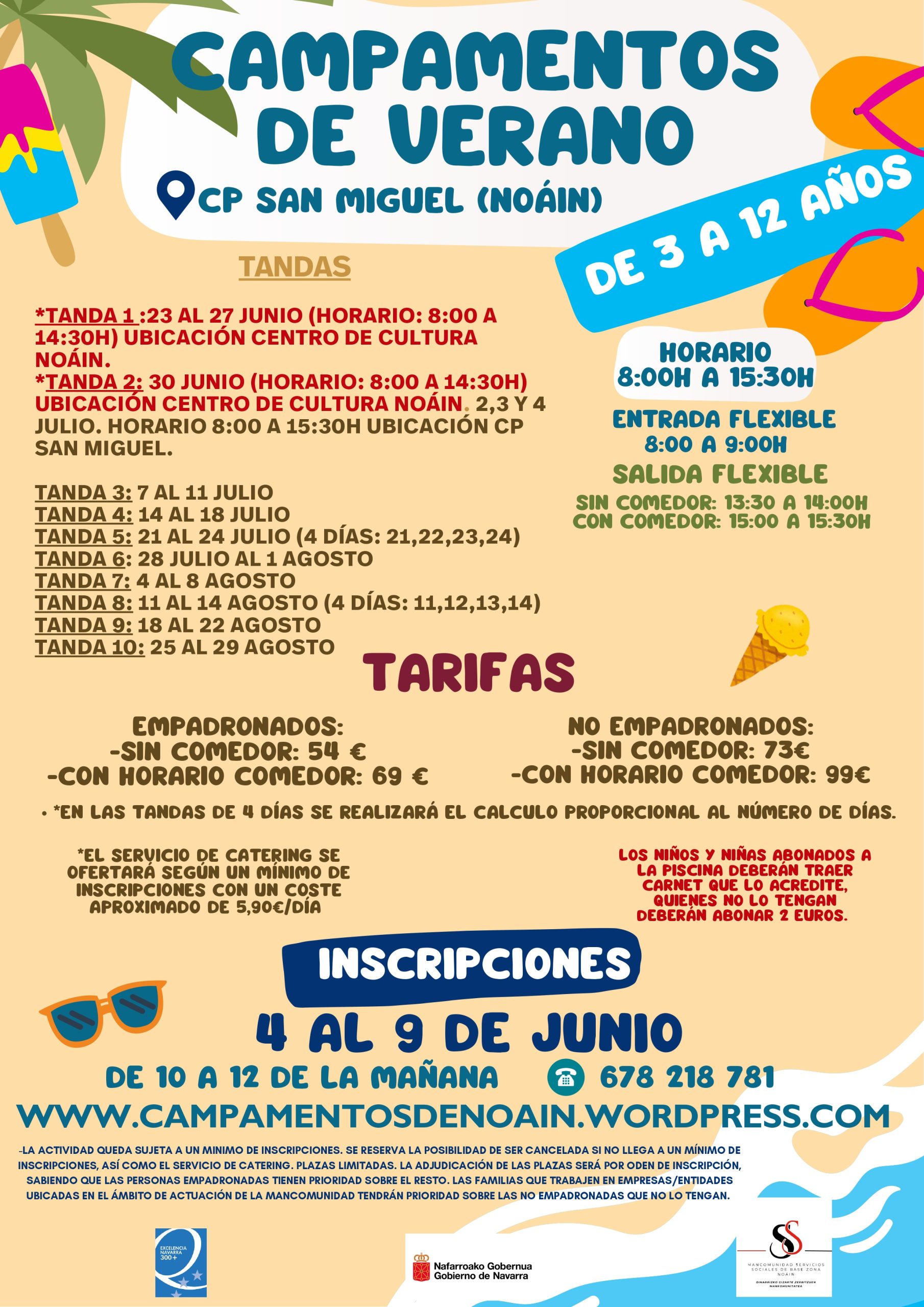 EL 4 DE JUNIO SE ABRE EL PLAZO DE INSCRIPCIÓN DE LOS CAMPAMENTOS URBANOS DE NOAIN PARA EL VERANO