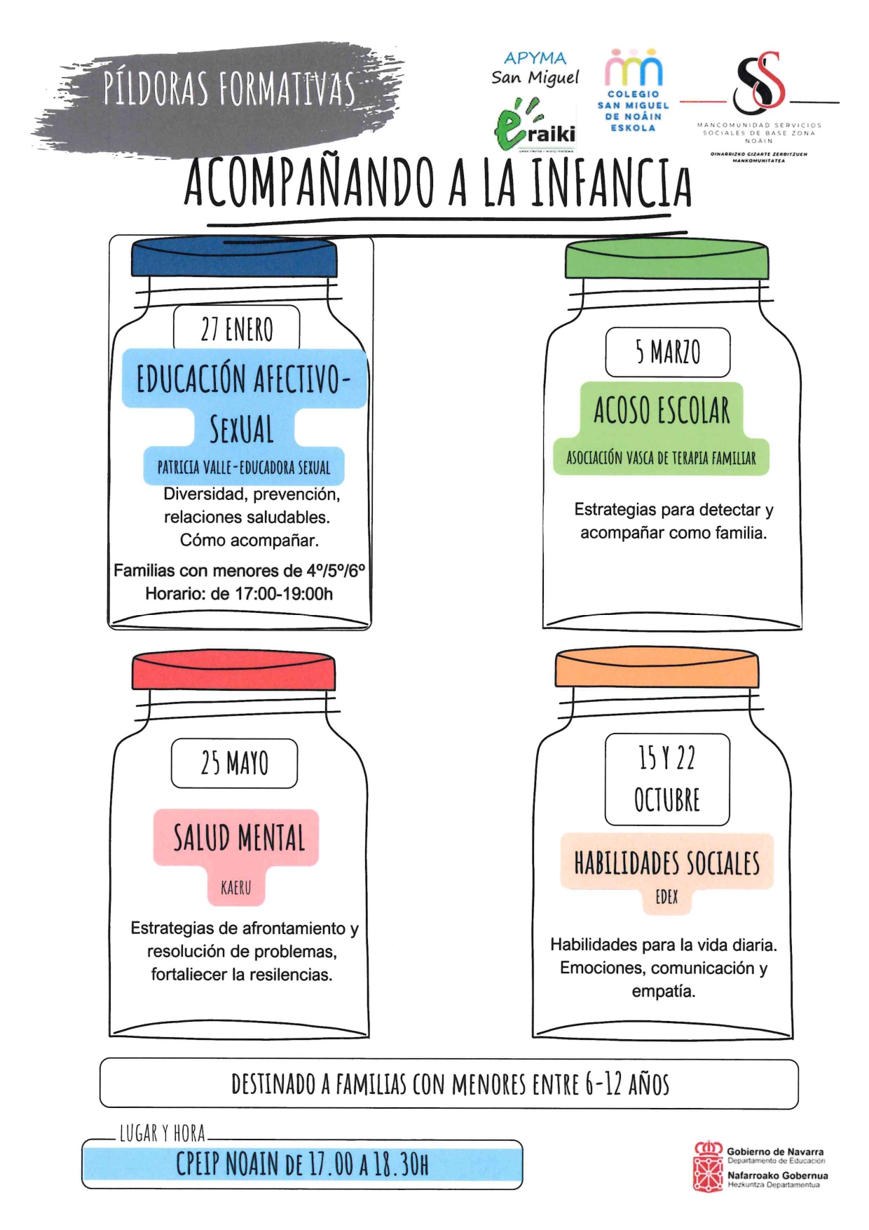 PROGRAMA DE PÍLDORAS FORMATIVAS ‘ACOMPAÑANDO A LA INFANCIA’