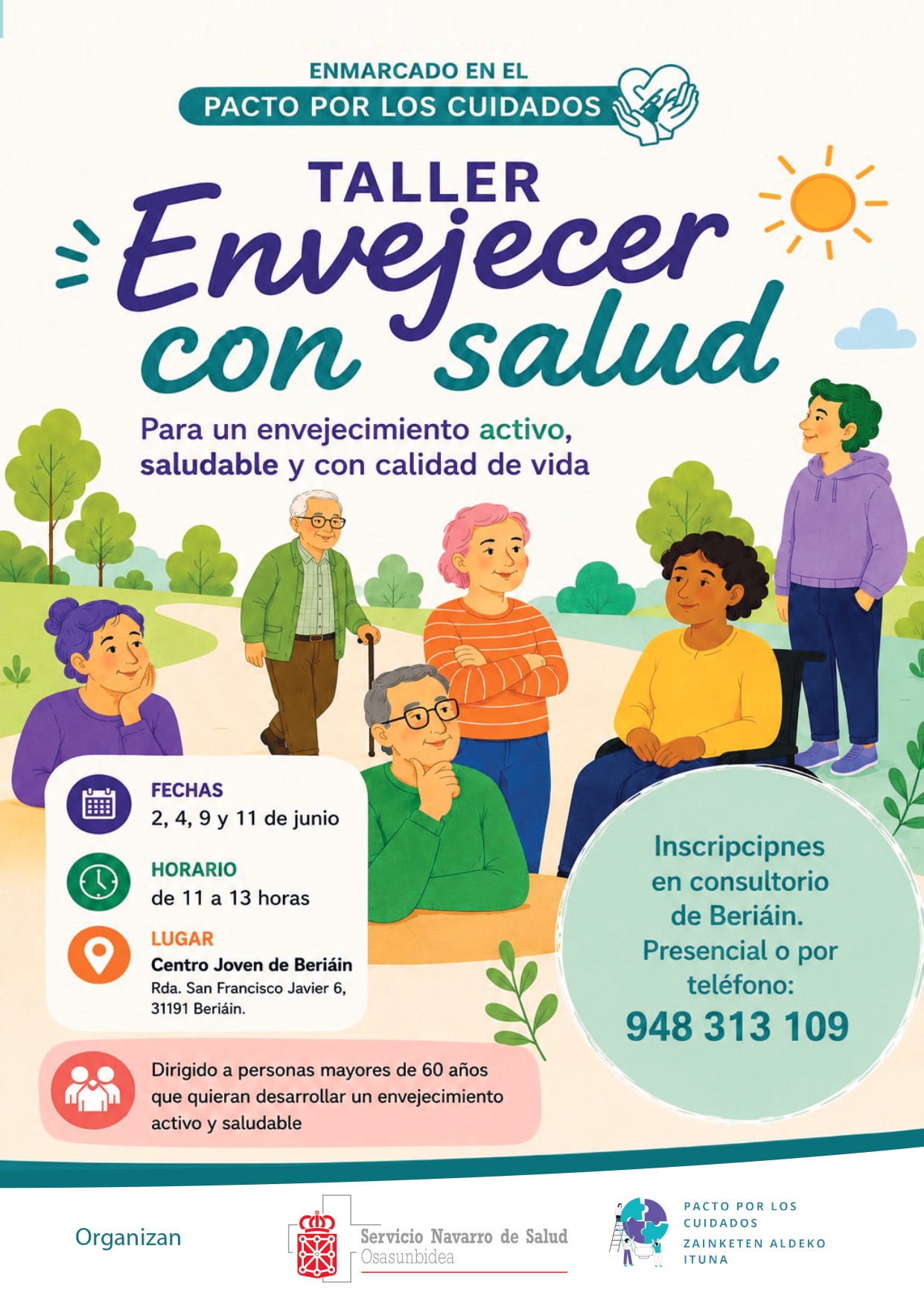 TALLER ‘ENJEVECER CON SALUD’ DESTINADO A MAYORES DE 60 AÑOS